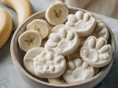 Homemade Greek yogurt dog treats for healthy snacking