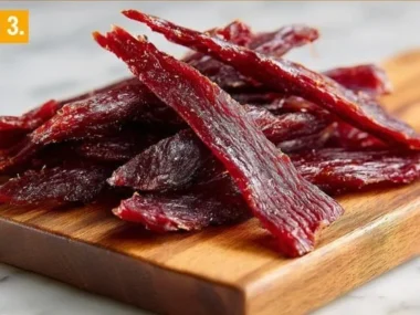 Healthy liver jerky snacks for dogs in a bowl