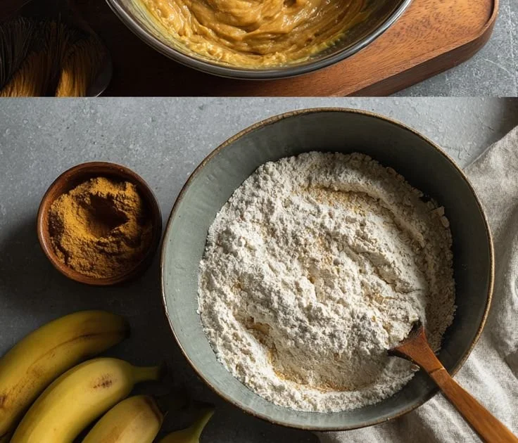 Homemade banana and peanut butter chew sticks for dogs