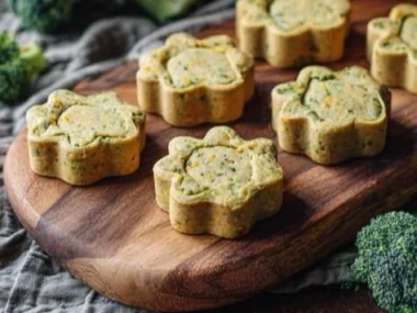 Homemade chicken and broccoli dog treats for healthy pet snacks