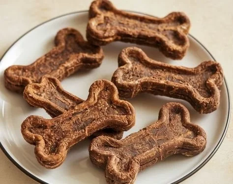 Homemade chicken jerky treats for dogs, nutritious and easy to make.