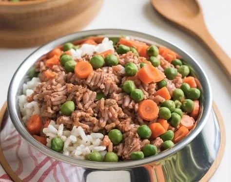 Homemade dog food recipe ingredients for healthy pet meals