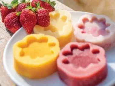 Mango and Strawberry Frozen Dog Treats for a refreshing pet snack