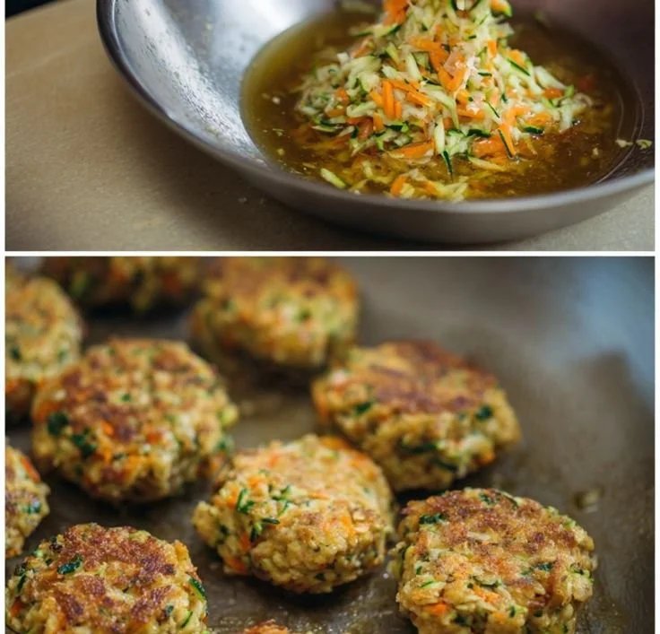 Oatmeal and veggie fritter bites for dogs in a bowl