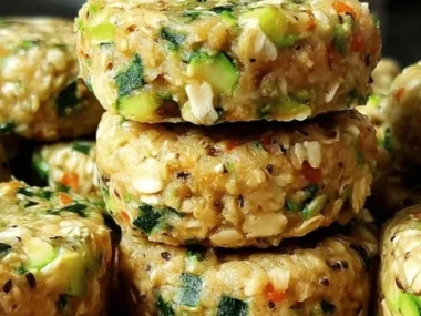 Oatmeal and veggie fritter bites for dogs, a healthy and tasty treat
