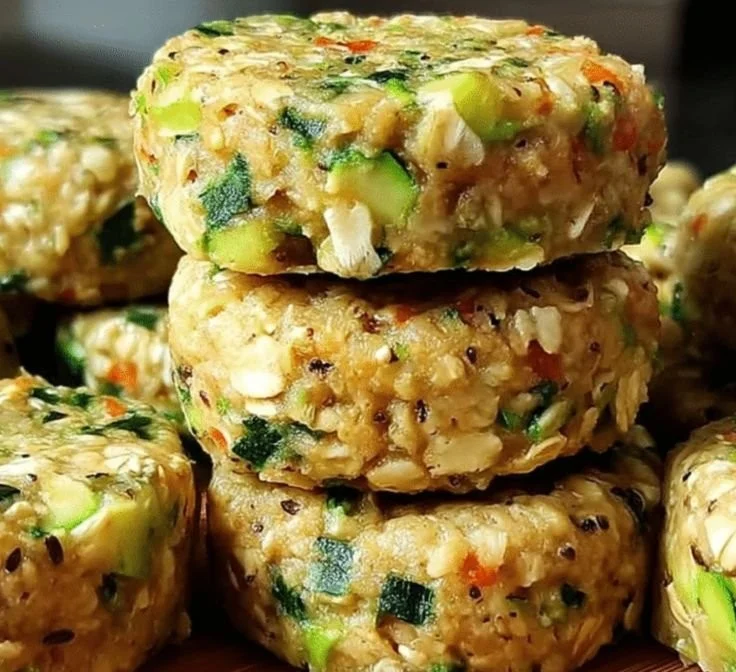 Oatmeal and veggie fritter bites for dogs, a healthy and tasty treat