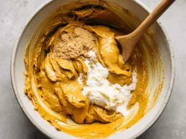 Homemade peanut butter and pumpkin pup donuts for dogs