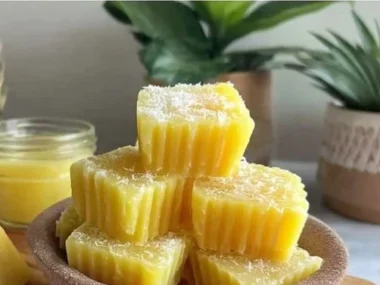 Homemade pineapple coconut frozen dog treats for a refreshing pup snack