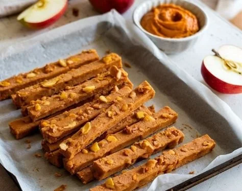 Homemade pumpkin and apple dog treats for your furry friend