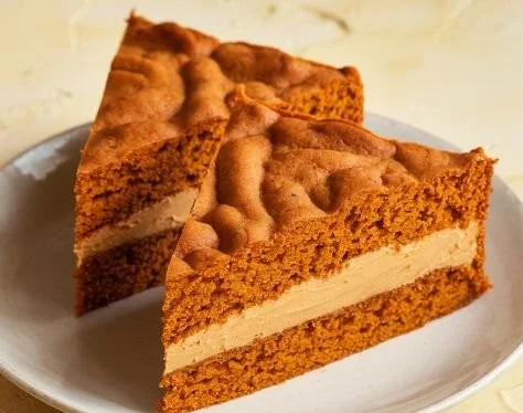 Pumpkin and peanut butter dog cake perfect for celebrating your dog's birthday
