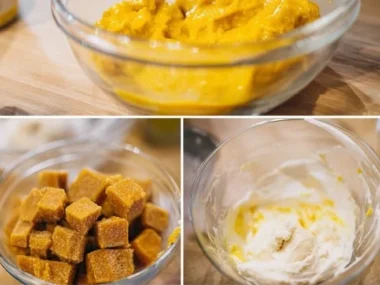 Pumpkin Banana Chill Cubes for dogs, a refreshing frozen dog treat.