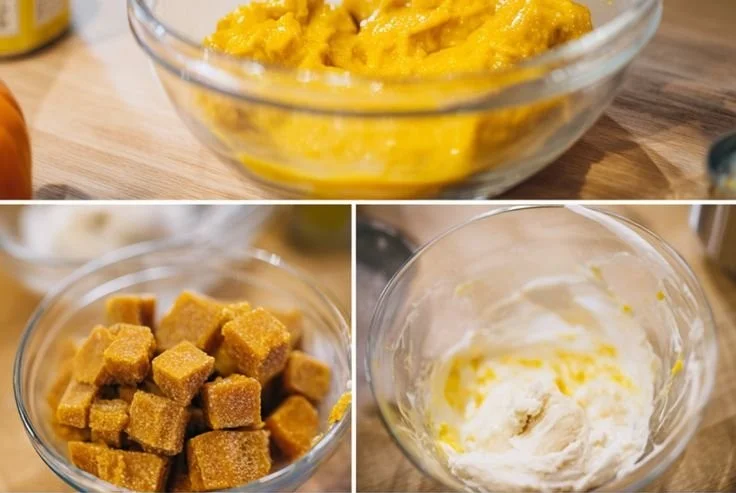 Pumpkin Banana Chill Cubes for dogs, a refreshing frozen dog treat.
