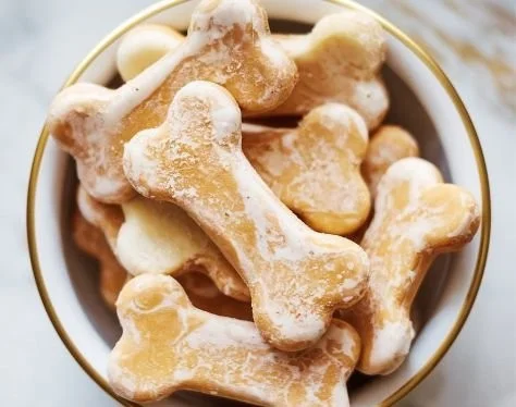 Homemade Pumpkin Banana Dog Treat Pops for happy dogs