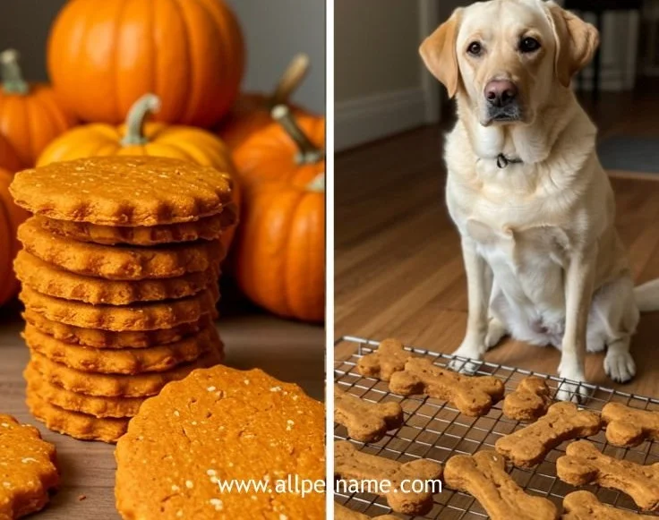 Homemade Pumpkin Carrot Cookies for dogs, healthy and delicious treats