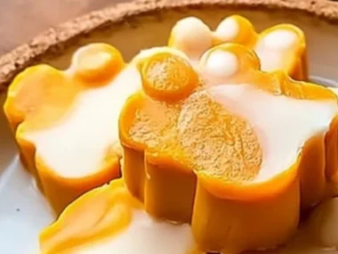 Homemade pumpkin yogurt dog treats ready for your furry friend