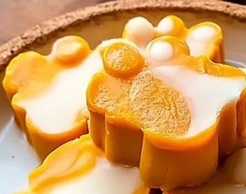 Homemade pumpkin yogurt dog treats ready for your furry friend