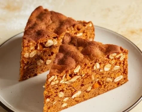 Sweet Potato and Oatmeal Dog Cake decorated for a pet birthday party