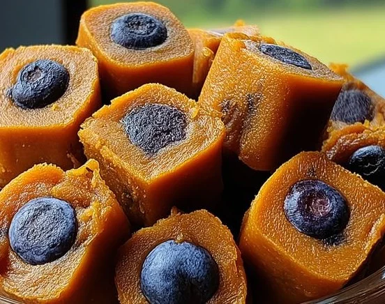 Sweet Potato and Blueberry dog chews for healthy pet treats