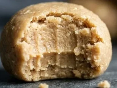 Homemade two-ingredient dog treats recipe with healthy ingredients.