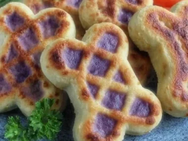 Delicious Veggie Dog Pops served on a plate