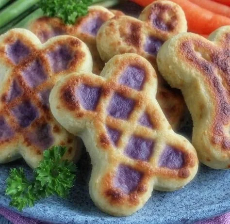 Delicious Veggie Dog Pops served on a plate