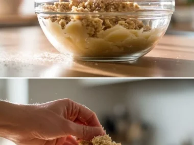 Homemade applesauce dog treats ready to serve to a happy dog.