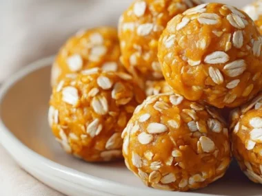 Wholesome pumpkin dog treat balls for healthy and tasty dog snacks
