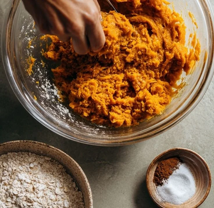 Wholesome pumpkin and turmeric dog treats for a happy and healthy dog.