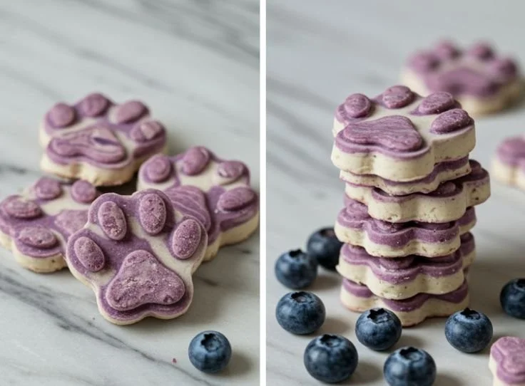 Yogurt Berry Bites treats for dogs, made with fresh yogurt and berries