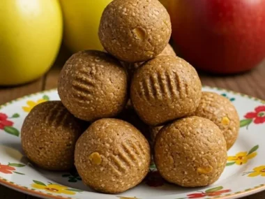 Homemade Apple Banana dog treats for healthy snacks