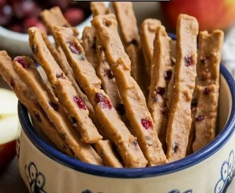 Apple Cranberry dog dental sticks for healthy teeth and gums