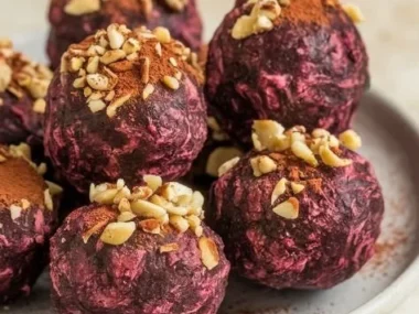 Delicious Banana and Beetroot Balls for a healthy snack option.