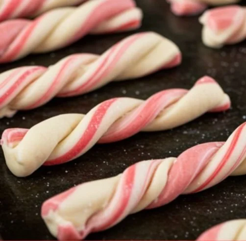 Candy Cane Christmas dog treats for festive pet enjoyment