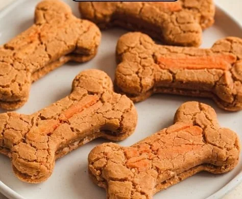 Homemade Carrot and Coconut Dog Treats for healthy canines