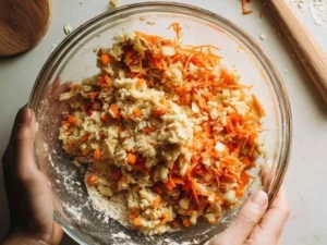 Variety of Carrot Apple Crunchies in a bowl, perfect healthy snack option.