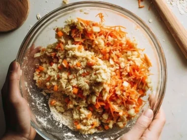 Variety of Carrot Apple Crunchies in a bowl, perfect healthy snack option.