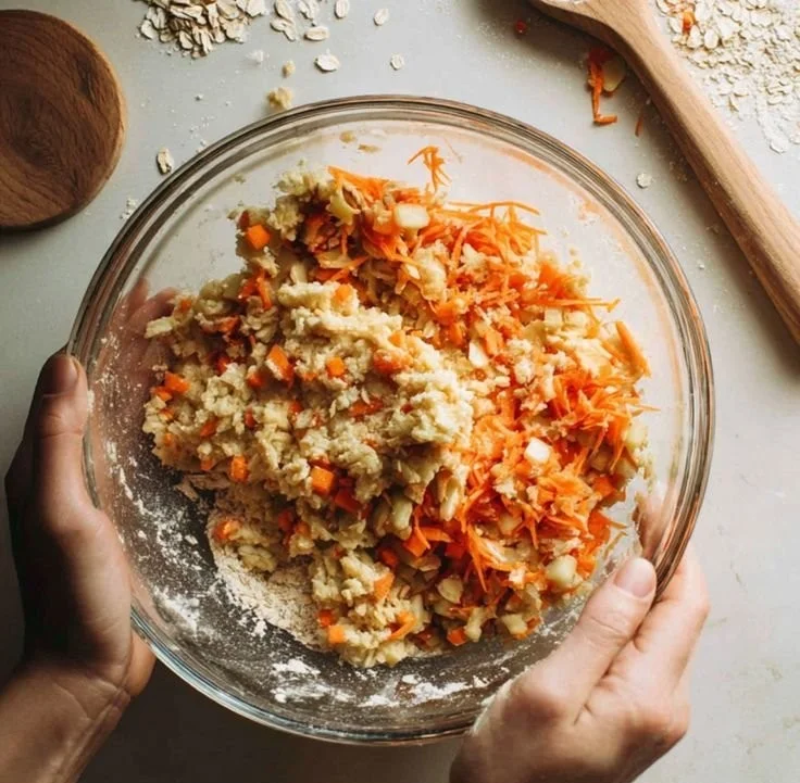 Variety of Carrot Apple Crunchies in a bowl, perfect healthy snack option.