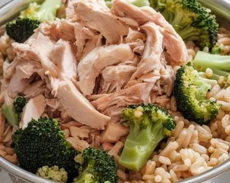 Delicious Chicken and Broccoli meal prepared for dogs