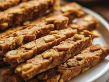 Crispy pumpkin and apple sticks - healthy dog treats