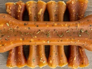 Crunchy homemade apple and carrot dog bones