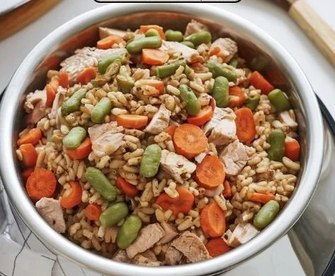 Homemade balanced dog food recipe for healthy dogs