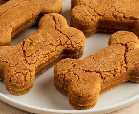 Homemade frozen pumpkin dog treats served in a bowl for pets