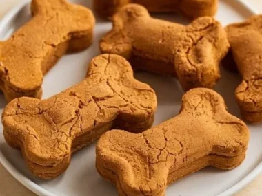 Frozen turmeric pumpkin dog treats, healthy and natural snacks for dogs