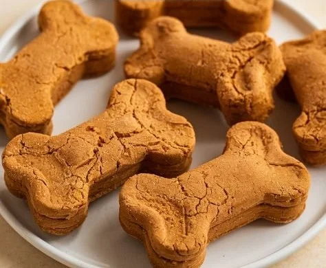 Frozen turmeric pumpkin dog treats, healthy and natural snacks for dogs