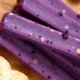 Frozen blackberry banana treats prepared for dogs