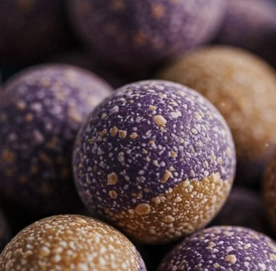 Homemade sweet potato and blueberry dog chews for pets