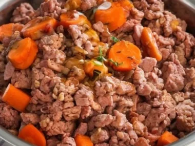 Lamb and Carrot Dog Meal for optimal dog health and nutrition.