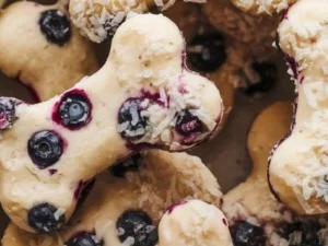 No-Bake Coconut Blueberry Dog Treats for healthy snacking
