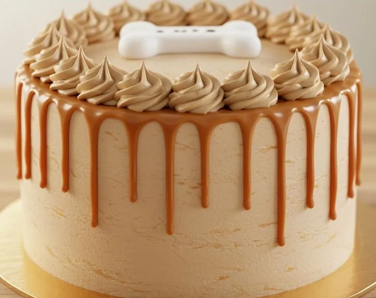 Delicious pumpkin and peanut butter dog cakes for pets