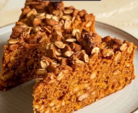 Homemade sweet potato and oatmeal dog cake for special occasions